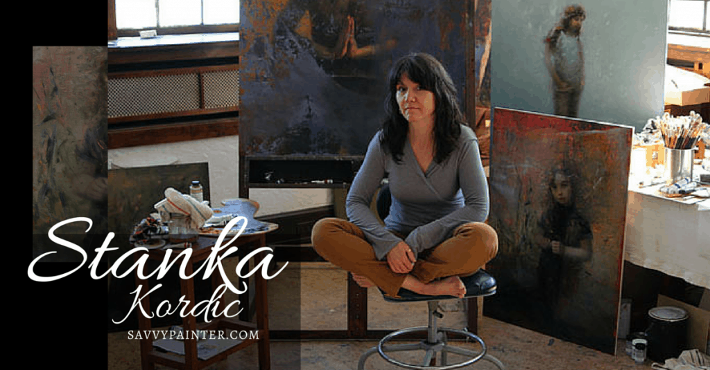 Stanka Kordic in her studio