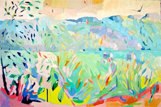 Hidden Valley, Bristol, VT, oil on canvas, 40 x 68
