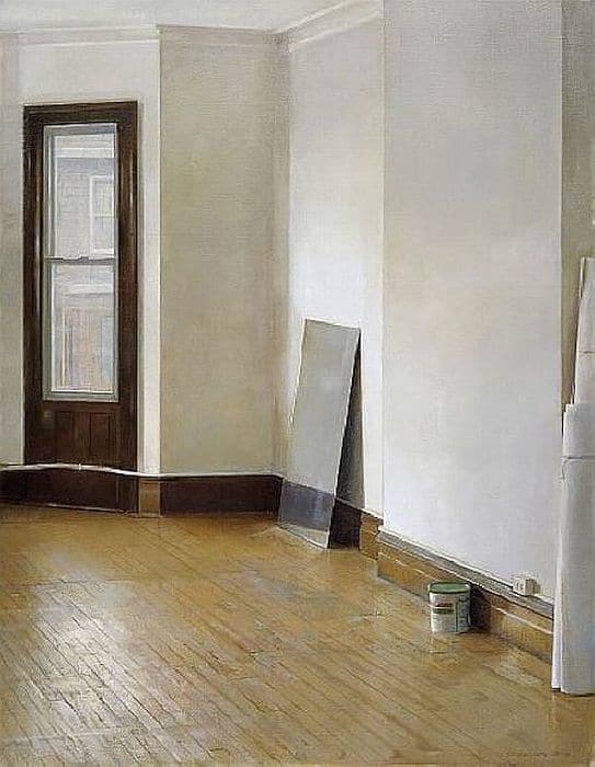 Painting by Christopher Gallego: "Studio Interior"