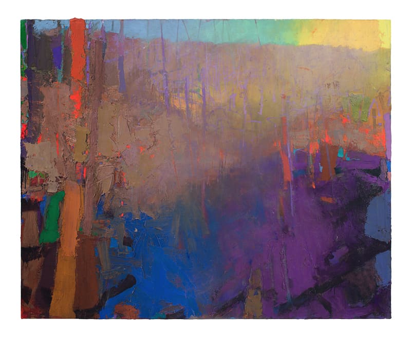 Paining by Brian Rutenberg  Wax Myrtle, 2015, 55x68in, oil on linen