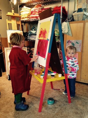 Two artists in the making: Karin leads by example,