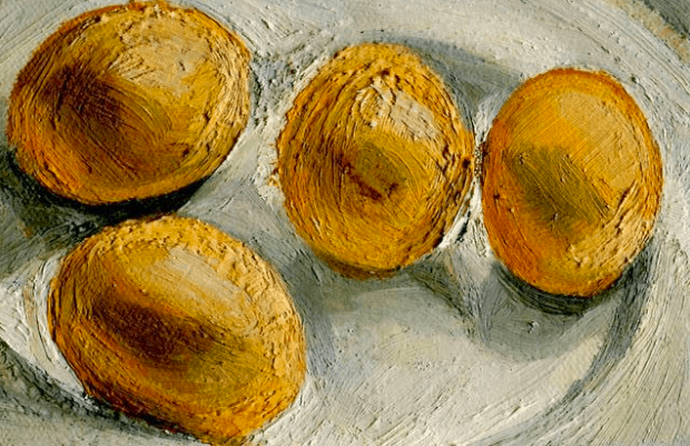 Lucian Freud painted eggs - a great idea for oil painting